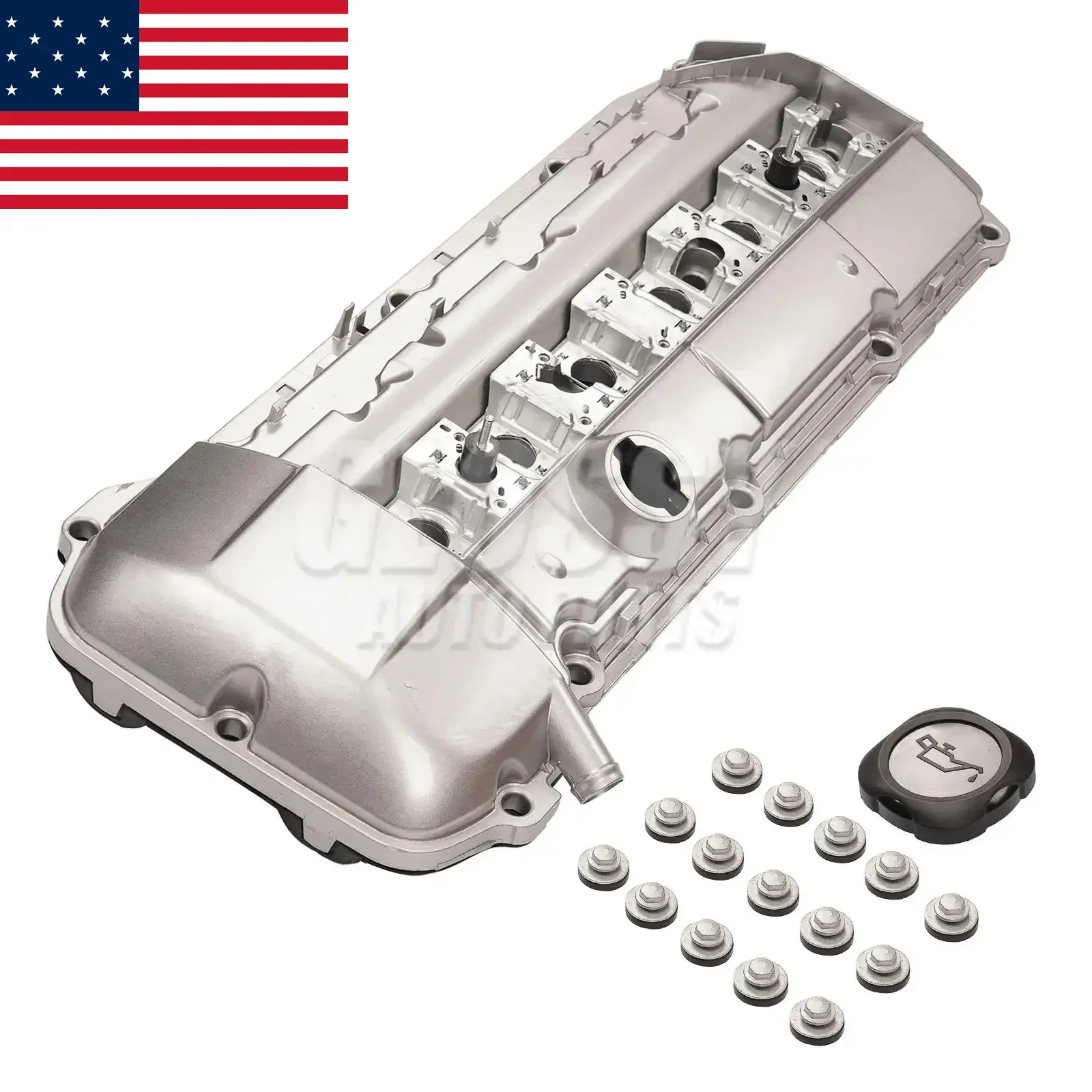 AP03 Aluminum Valve Cover w/Gasket for BMW 3 5 Series E46 E39 X5 E53 Z3 E36 M52 / M54
