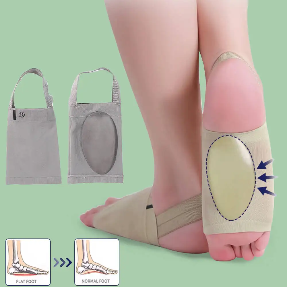 

Silicone Arch Support Orthotic Insoles for Shoes Woman Man Flat Foot Orthopedic Foot Pads Pain Relief Plantar Fasciitis Socks