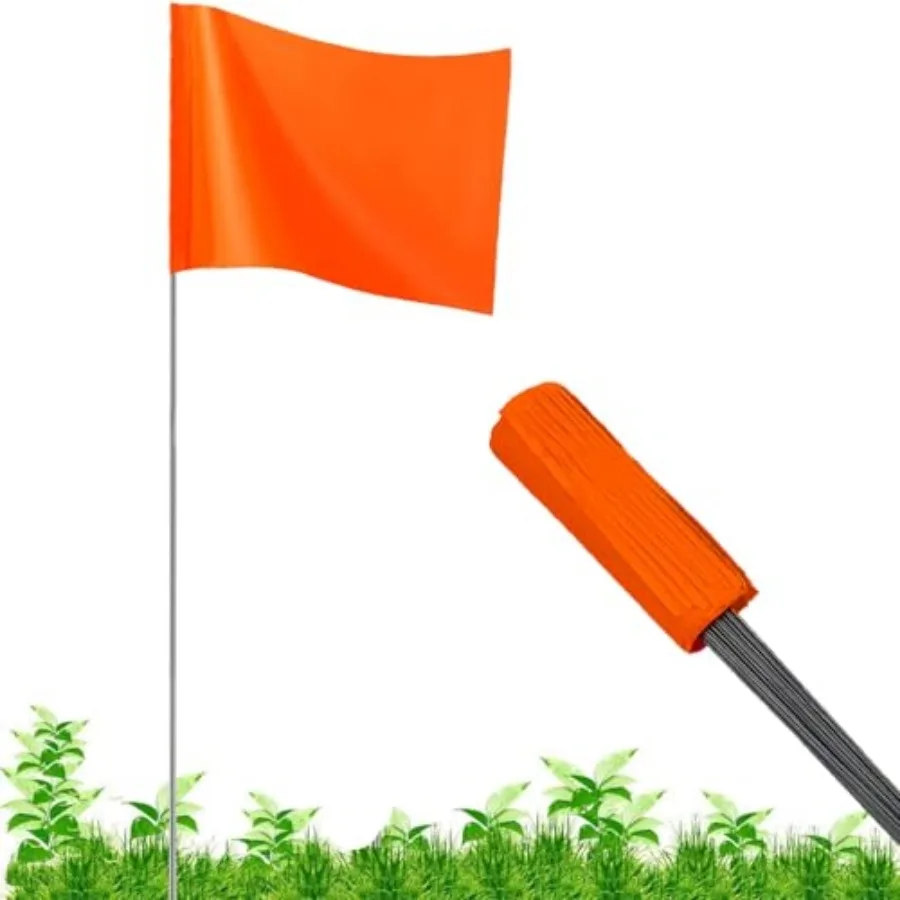 

Marking Flags, 16x4x5 Inch Marker Flags Use for Yard and Lawn, Boundary and Dog Training, Survey and Landscape, Sprinkler and S
