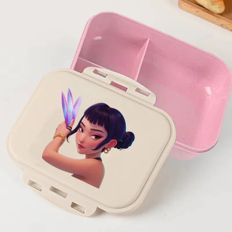 kpop Demon Hunters K-pop Lumi Mila Huntrix Lunch Box Series Picnic Portable Lunchbox Food Storage Containers Dinner Case - view 4