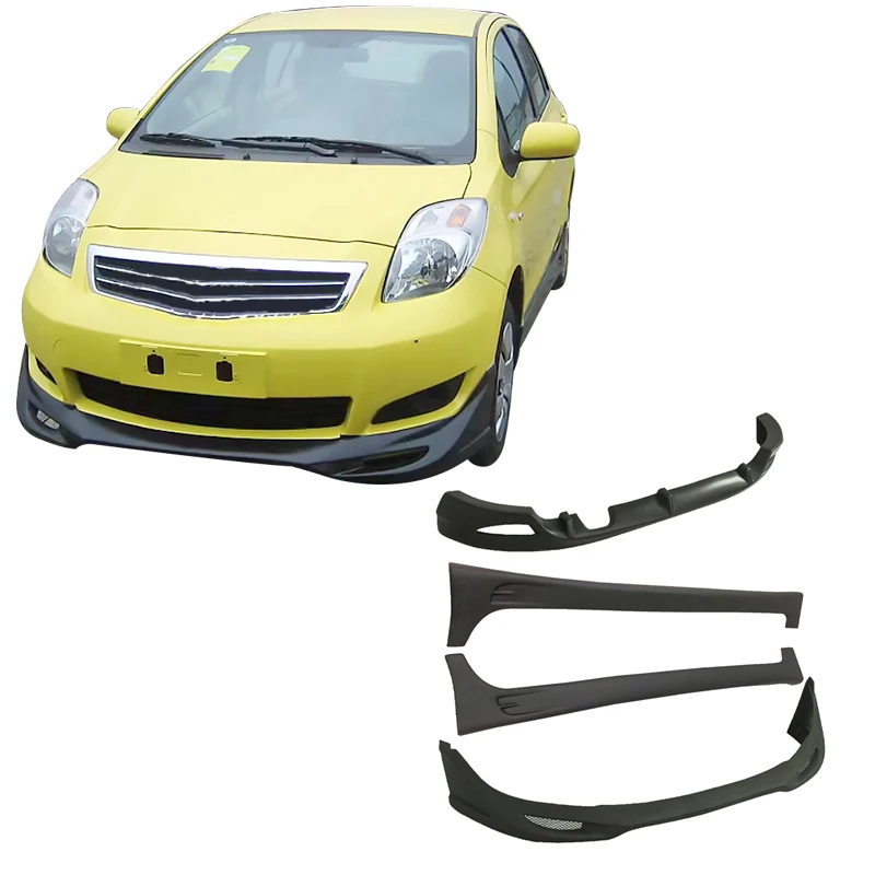 

For TOYOTA Yaris 2011-2013 Front Lip Rear Lip Side Skirts ABS Plastic Car Bumper Car Bodykit Auto Parts Diffuser Splitter