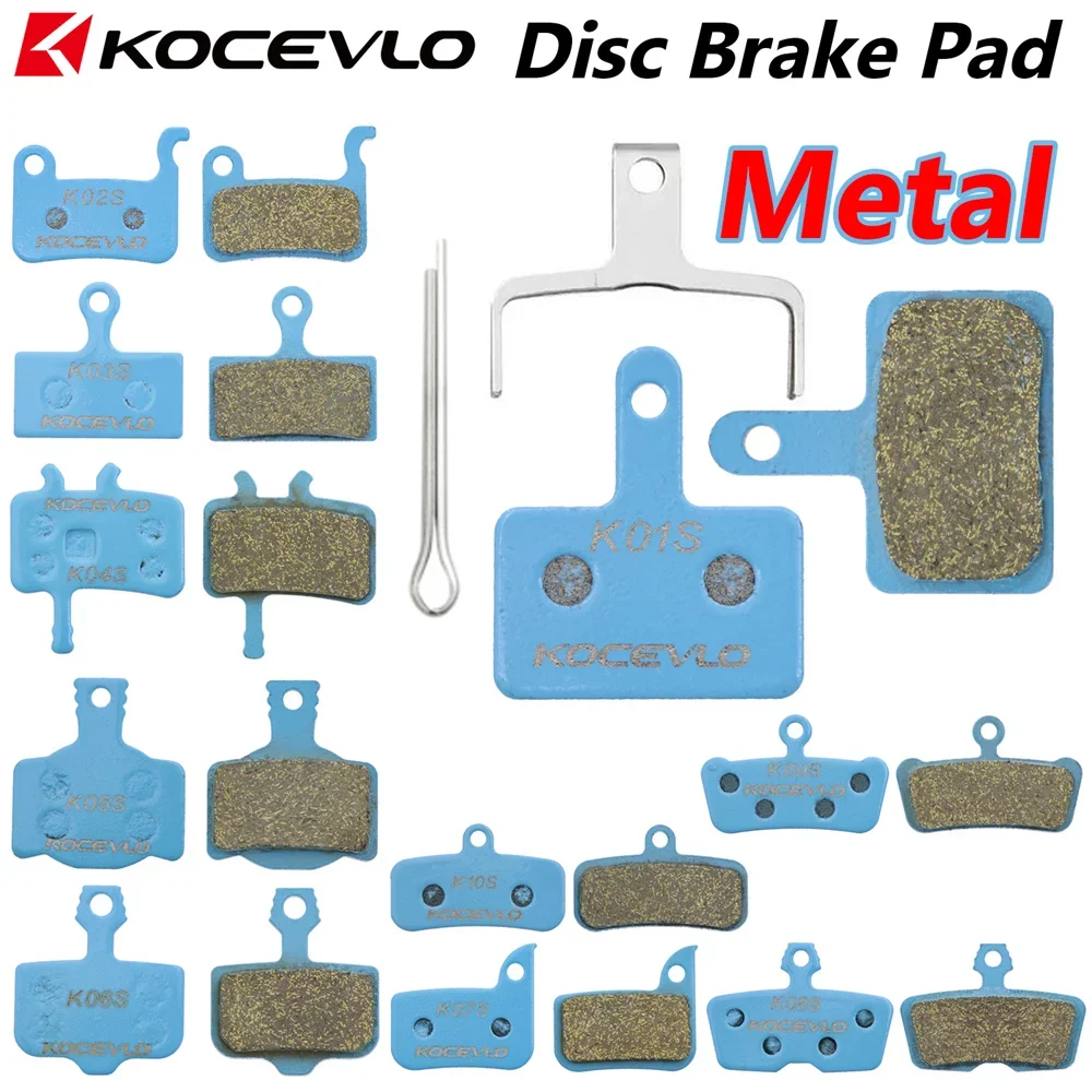 2 pares (4 peças) pastilhas de freio de disco hidráulico Kocevlo MTB de metal para b01s SRAM AVID HAYES Magura ZOOM peça de freio de bicicleta de ciclismo