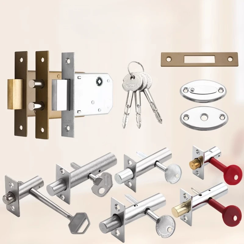 

Stainless Steel Shaft Well Lock for Fire Doors - Concealed Pipe Lock Accessory, Hidden Door Lock for Fire Safety Durable