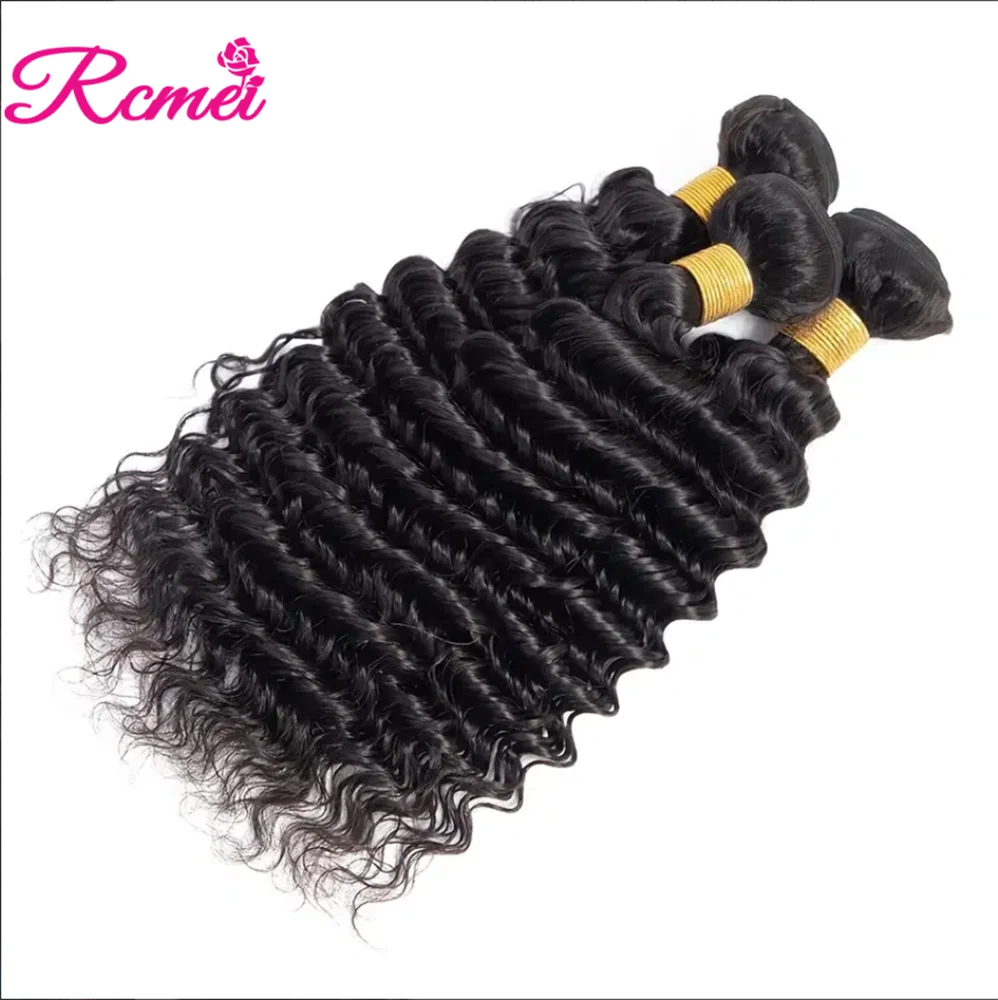 Water Wave Bundles 10A Brazilian Human Hair Weave 1/3/4PCS Kinky Curly Human Hair Cheap Remy Hair Extensions Natural Color