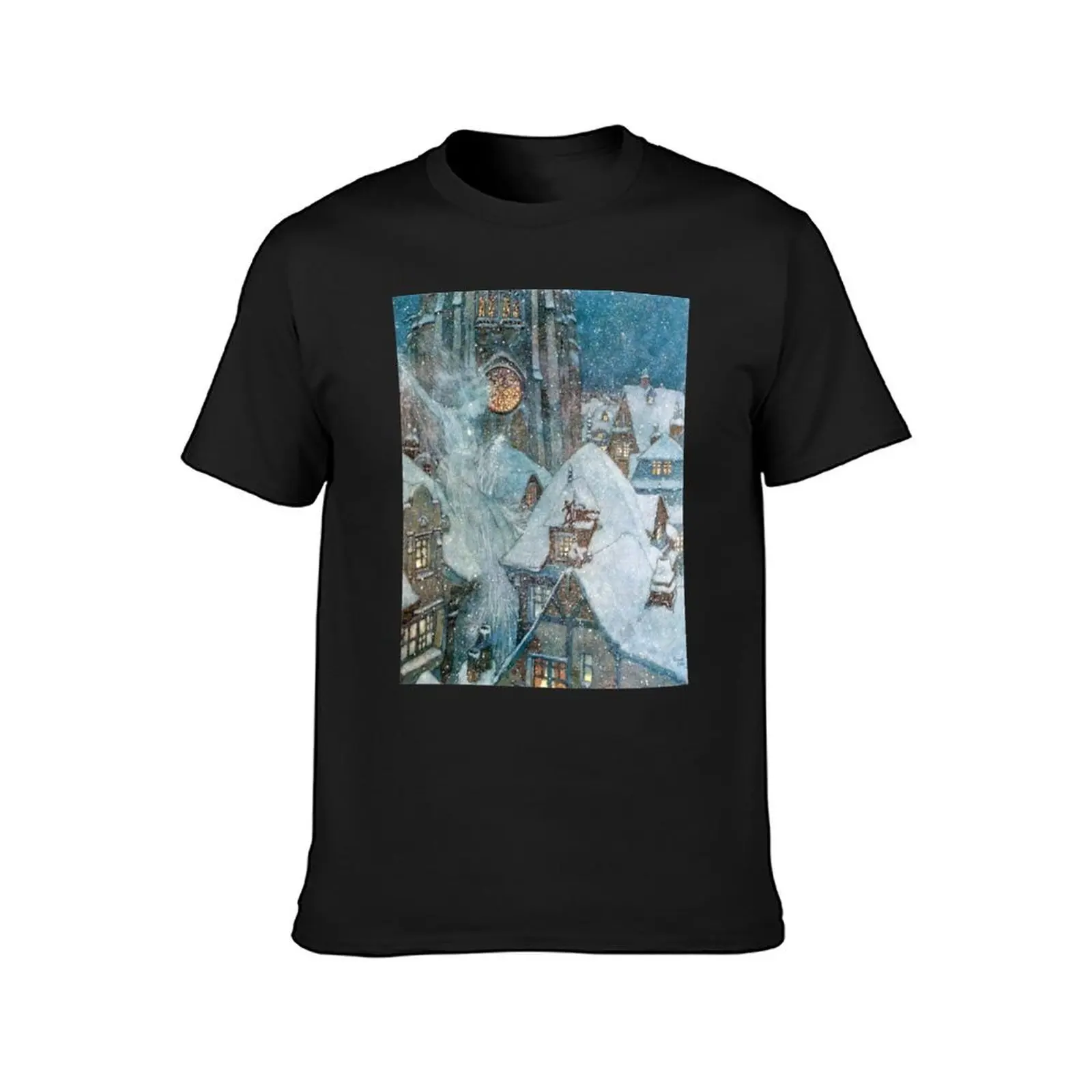 The Snow Queen Edmund Dulac T-Shirt tees hippie clothes men graphic t shirts