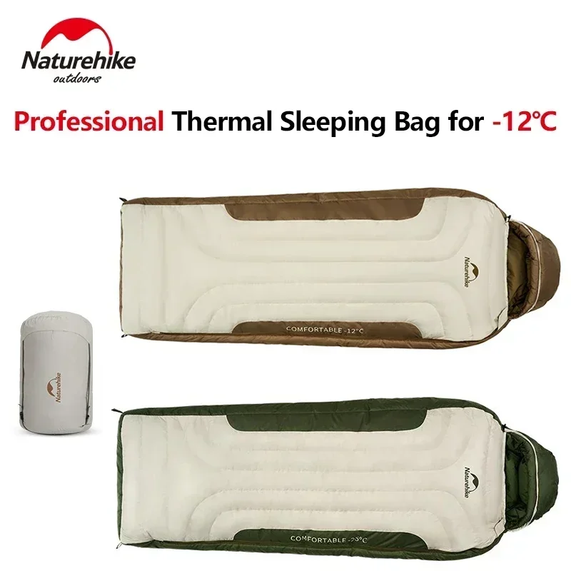 

Naturehike Mummy Style 650FP Duck Down Sleeping Bag -25~-12℃ Warm Windproof Snow Sleeping Bag Camping Equipment