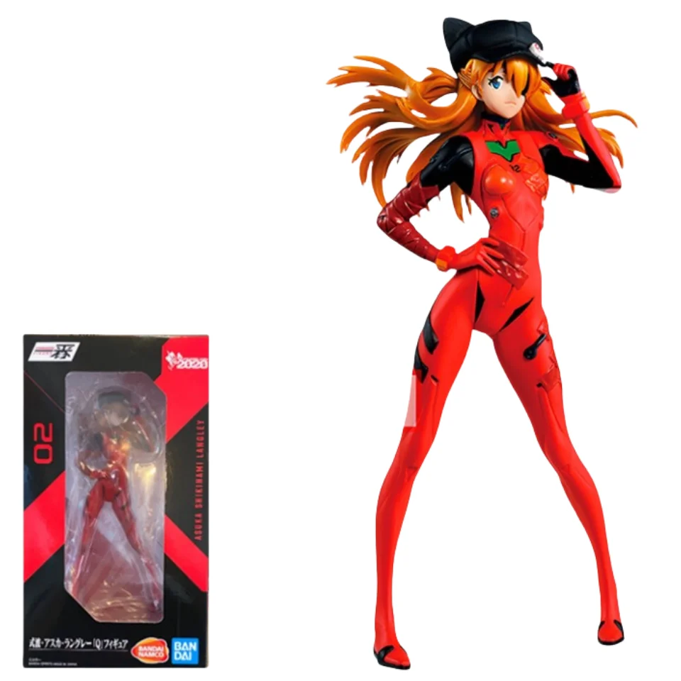 Bandai Neon Genesis Evangelion Figure Ornament Ichiban Reward EVA Driving Suit Rei Ayanami Asuka Maki Wave Model Doll Toy Gift