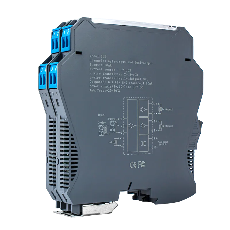 0-10V to 4-20mA Signal Isolator 0-5V 1-5V 0-75mV Analog Signal Converter 1 In 1 Out Current Votlage Signal Transmitter