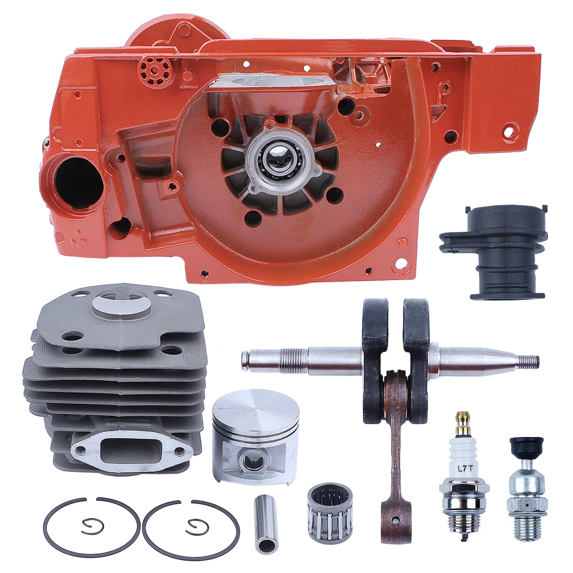 Imagem -02 - Virabrequim Kit 50 mm Cilindro para Husqvarna 362 365 371 372 Motosserra Anéis de Pistão Rolamento Agulha Spark Plug Peças