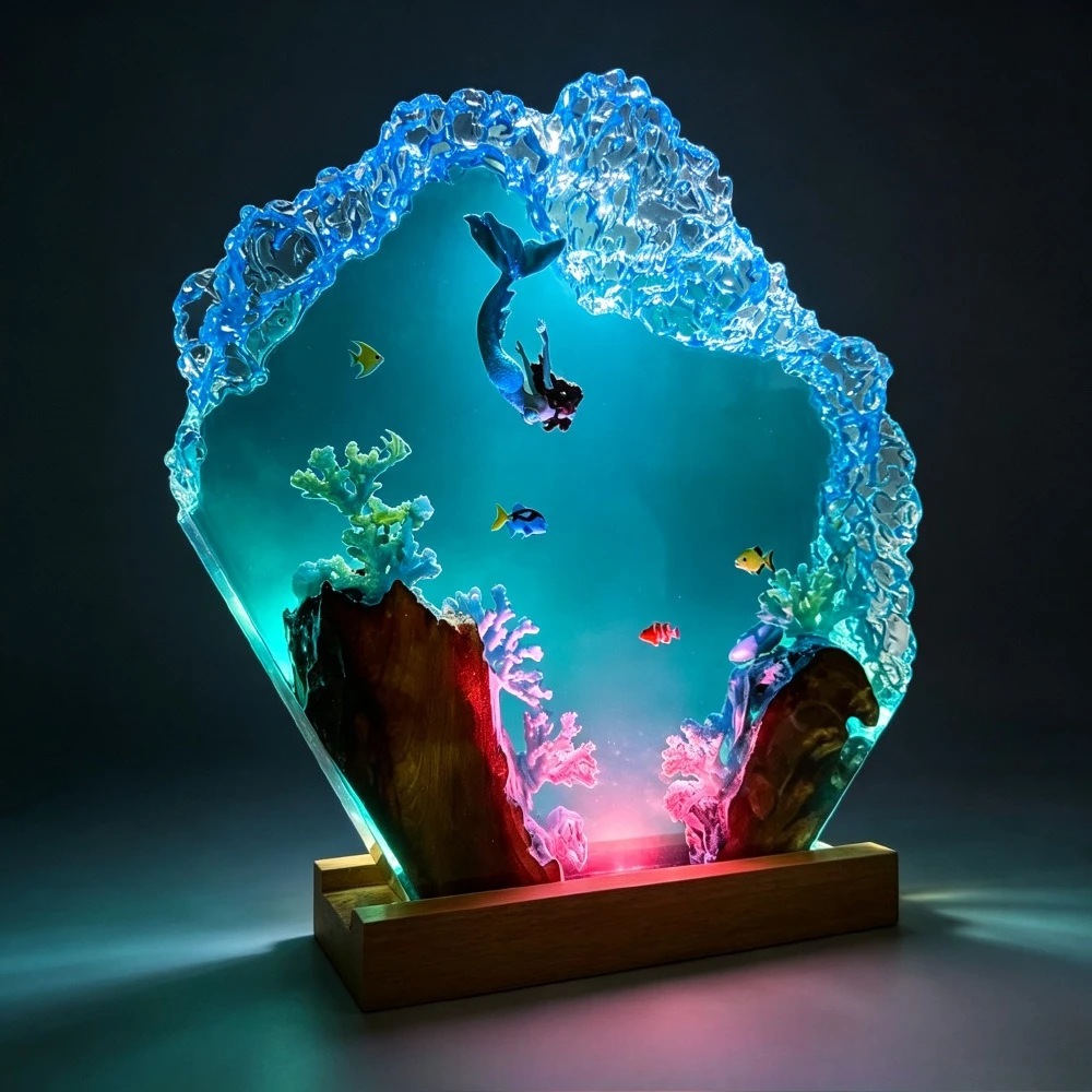 Woodworking Resin - Escultura de Epoxi de Sirena de
