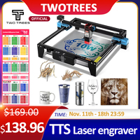 Twotrees  Metal Laser Engraving Machine TTS-55 450±5nm Blue Light 80W/40W CNC Router Wood Leather Cutting Engraving Support WIFI