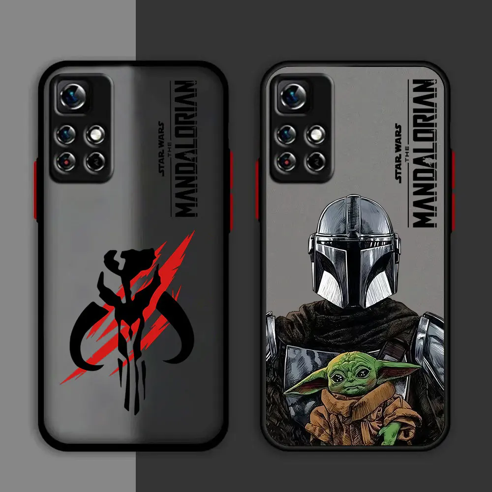 Stars Wars The Mandalorians Case For Samsung A73 A72 A71 A53 A52 A51 A42 A33 A32 A31 A30 A23 A22 4G 5G Matte Transparent Capa