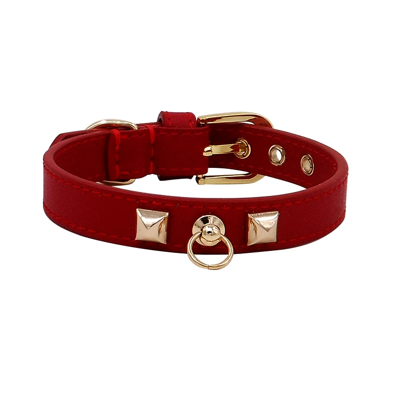 Pitbull Dog Collar Personalized Designer Leather Pet Collar Rivets Bulldog Collor Soft Leather High Quality