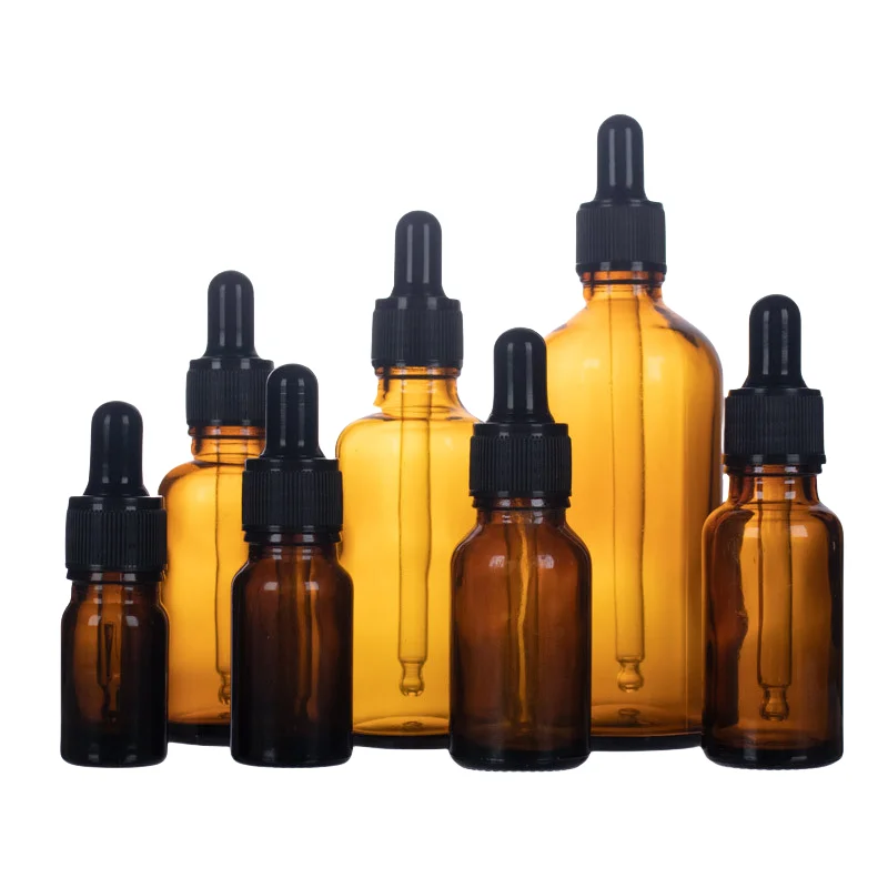 Glass dropper bottle