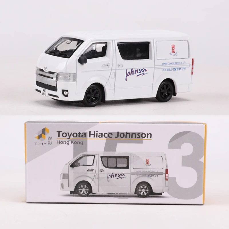 Tiny 1:64 Hong Kong Sprinter Vito Hiace Police Car Diecast AlloyCar Model