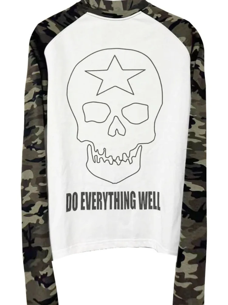 

Aesthtic Vintage Long Sleeved T-shirt Women Y2k Punk Streetwear Design Casual O-neck Tops Harajuku Gothic Grunge Clothing 2025