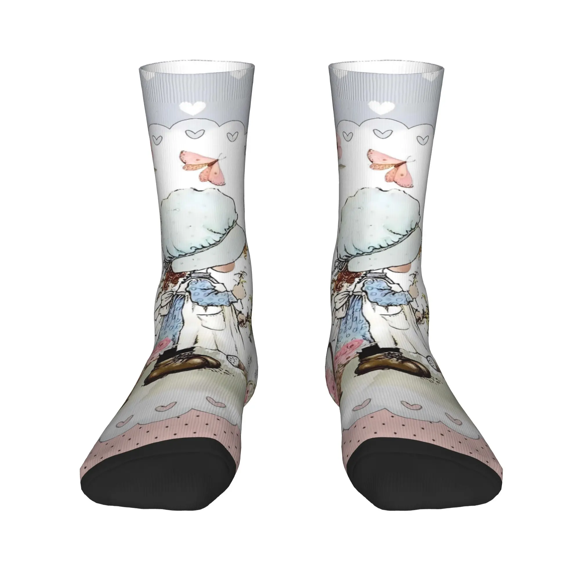 Couple Socks Sarah Kay With Cat Knitted  Stockings Anti Bacterial Comfortable Socks Autumn Trendy Graphic Outdoor Socks