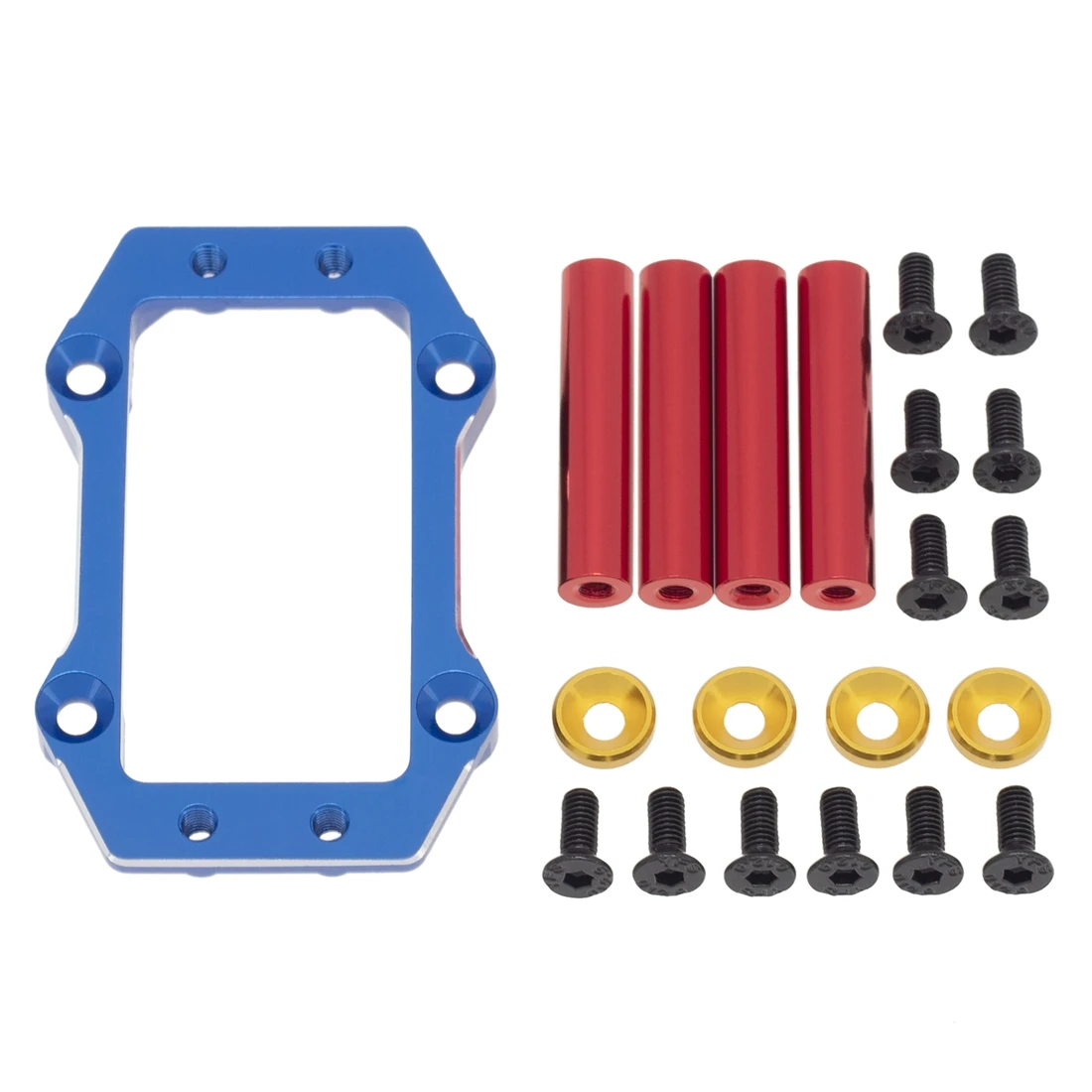 Metal Steering Servo Mount for ARRMA 1/8 KRATON Outcast SENTON Talion Typhon 6S BLX RC Car Upgrades Parts,Blue