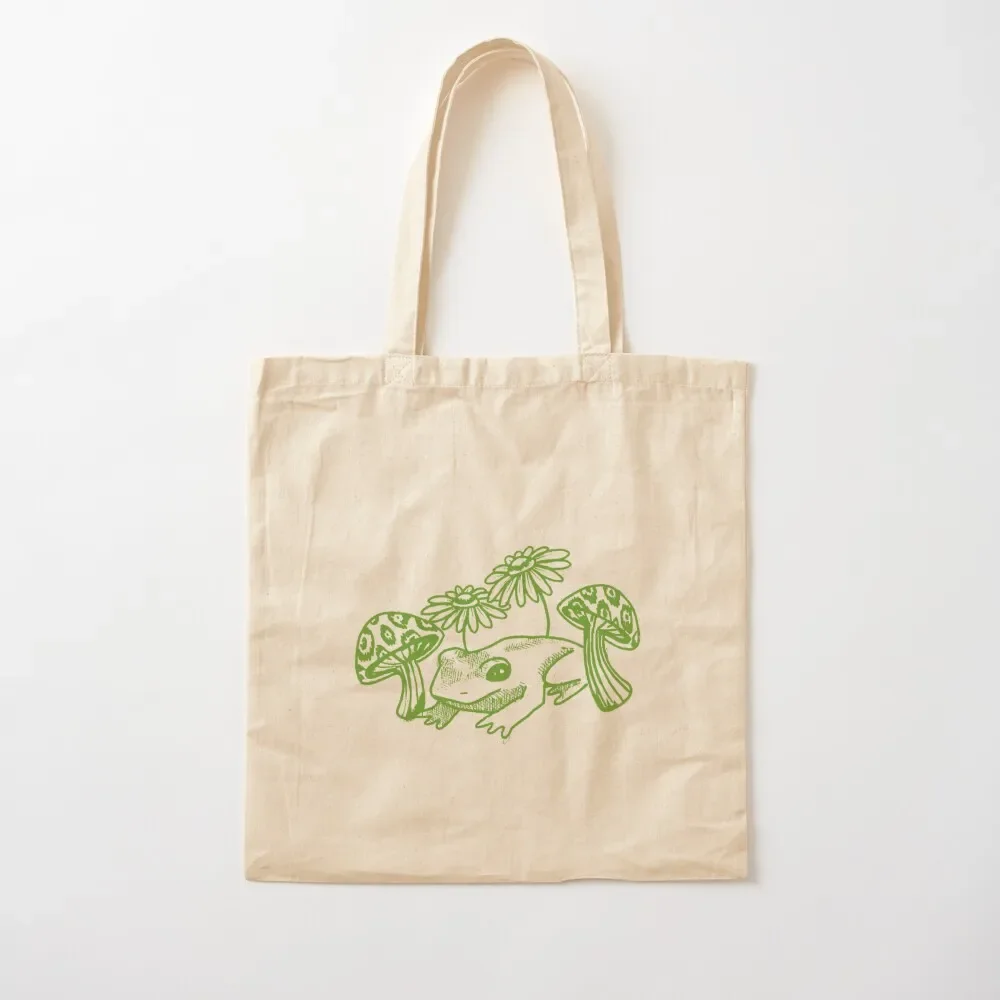 

Mushroom Frog Tote Bag handbag hand bags Tote Bag