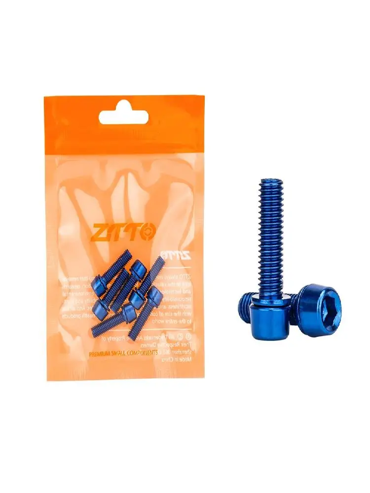 AliExpress NONE 6PCS M5*18mm Bike Stem Bolts Titanium-plated Corrosion Resistance Bicycle Riser Screws Tight Threads 7 Colors