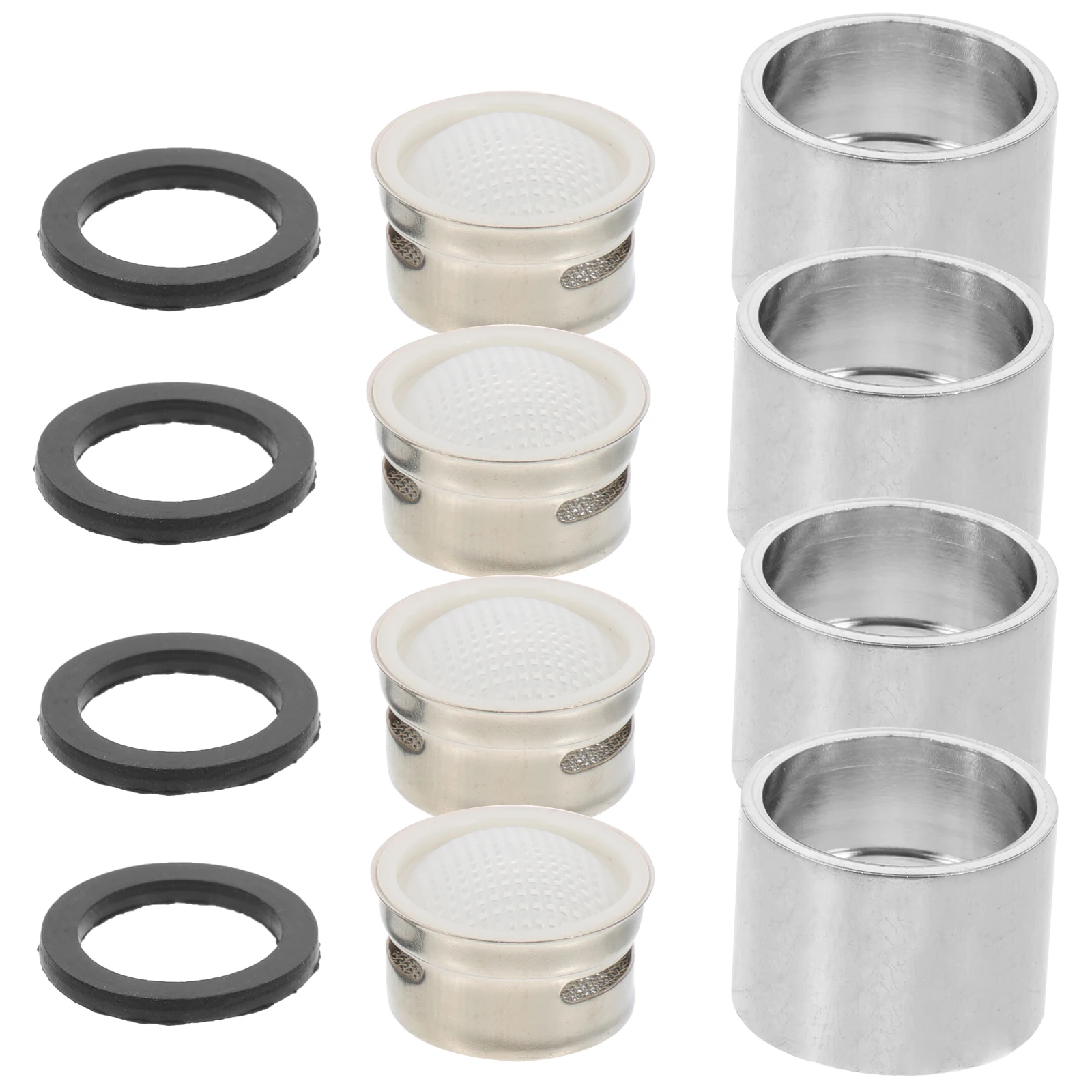 1Set Stainless Steel Faucet Aerator High Quality Sink Faucet Adapter Kit Water Saving Splash Proof Kitchen Bathroom Sink