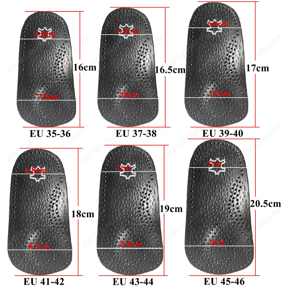 leather Sport Orthopedic Insoles High Arch Supports Shoe Sole For Men Women Plantar Fasciitis Flat Feet Pain Relief Shoe Cushion
