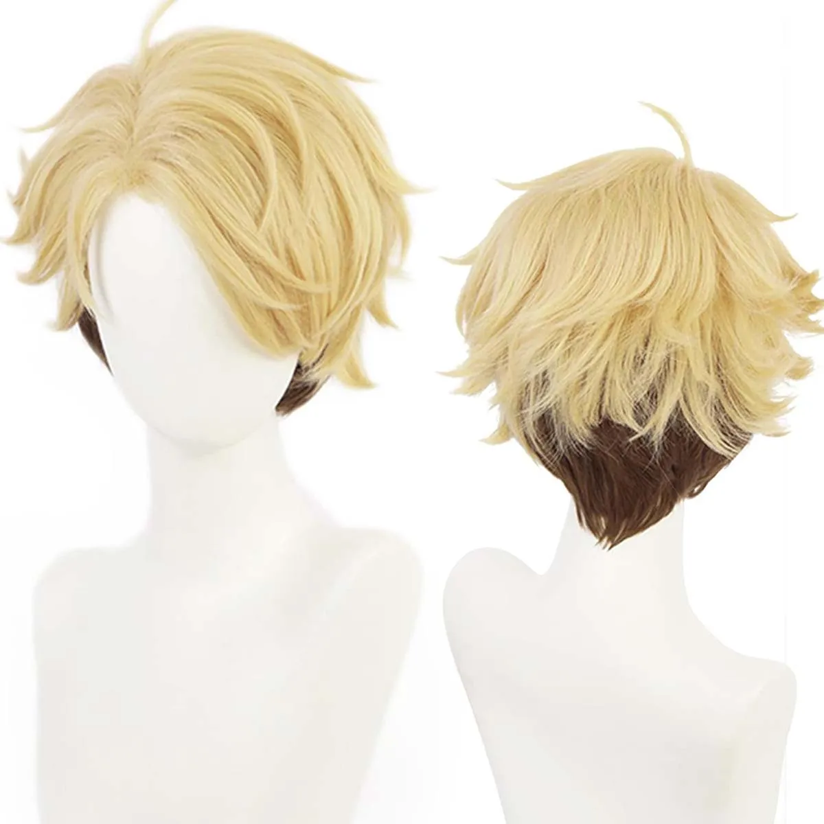 

Comic Con Anime Ensemble Stars Narukami Arashi Желто-коричневый парик