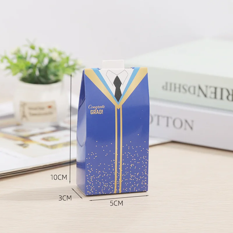 20/30Pcs Graduation Party Candy Box Bachelor's Dress Baking Biscuit Favor Gift Packaging Box Celebration Holiday Party Supplies