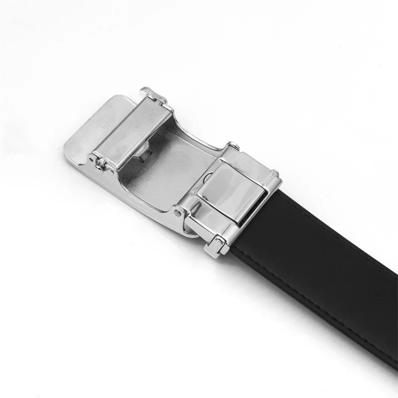 حزام جولف للرجال والنساء مع إبزيم تلقائي وحزام جلدي على الطراز الكوري وحزام خصر رياضي قابل للتعديل #5