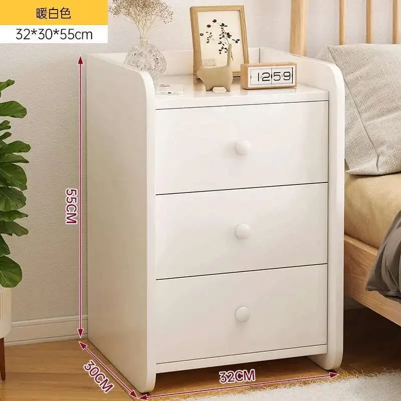 Nordic Simple Bedside Table Modern Unique Drawer Minimalist Nightstand Small Decor Cabinets Mesitas De Noche Bedroom Furniture