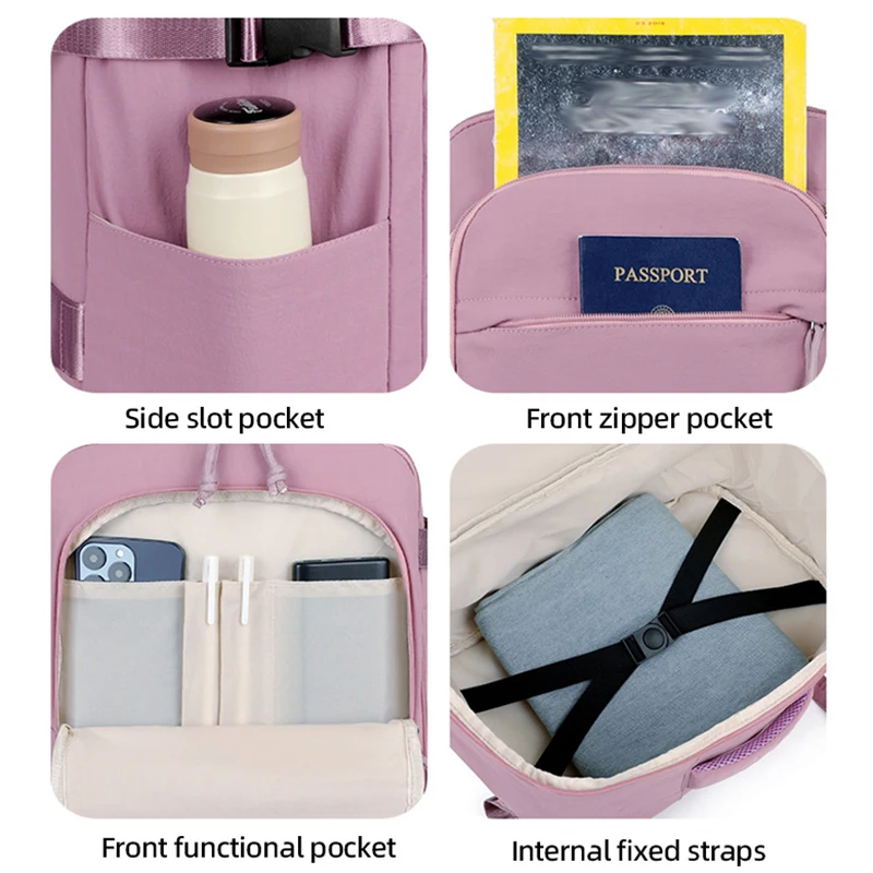 المرأة حقيبة السفر التنقل المشي لمسافات طويلة التخييم حقيبة تسوق كمبيوتر محمول كلية المدرسية رحلة عمل الأمتعة حقيبة يد