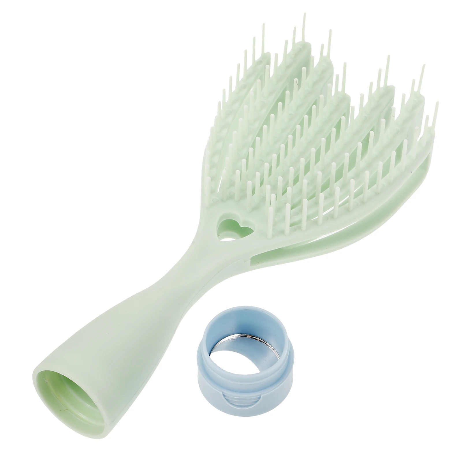 

Dry Light Green Cartoon Portable Detangler for Women Travel Small Wet Hair Brush Detangler Comb Hair Care Styling