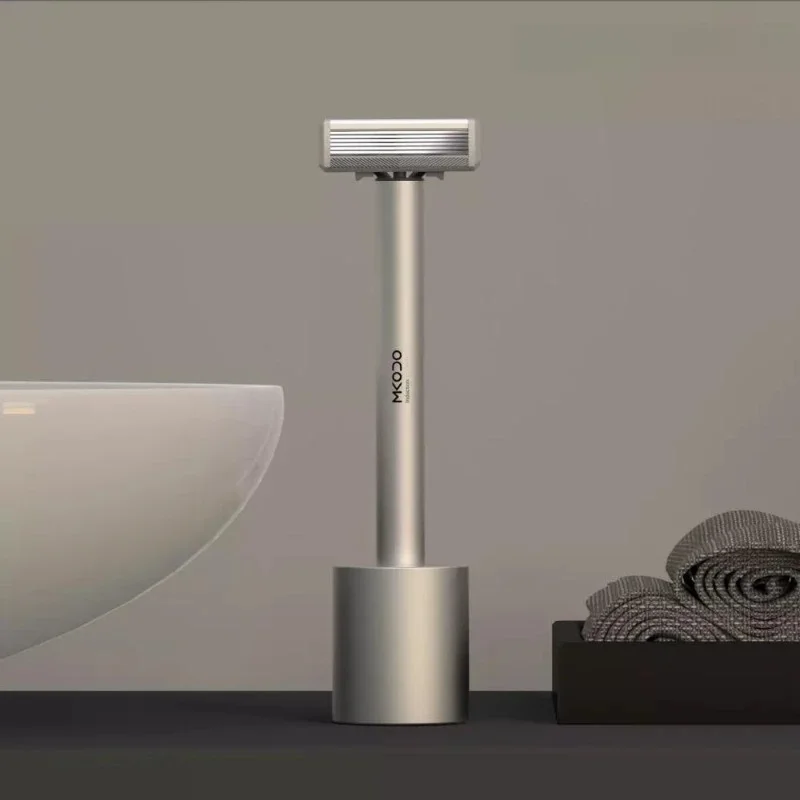 MKODO Sensing Shaver Induction and Manual Dual Mode Face Shaver High Frequency Shock Hair Cutting Machin Trimmer Home Travel Use