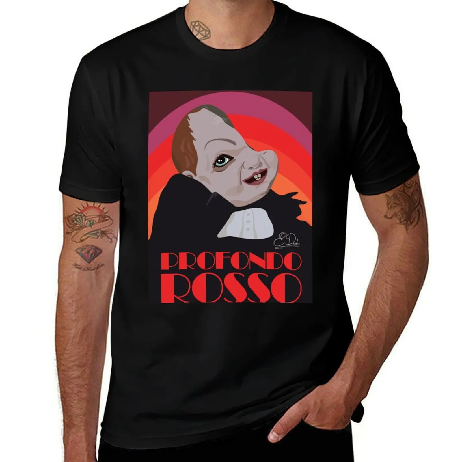 

Profondo Rosso T-Shirt summer 2025 man t shirt vintage anime shirt big and tall t shirts for men
