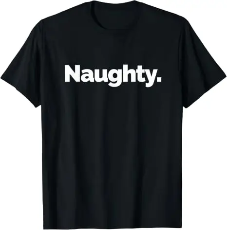 Naughty Pun TICE Nits T-Shirt, Y2k mit dem Aufdruck „Naughty“ und lustigen grafischen Buchstaben, Humorvolles Kurzarm-Shirt aus weicher Baumwolle – Detail 10
