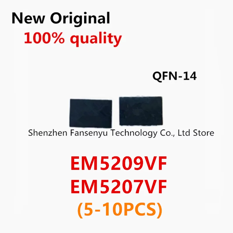 (5-10piece) 100% New EM5207 EM5209 EM5207VF EM5209VF QFN-14