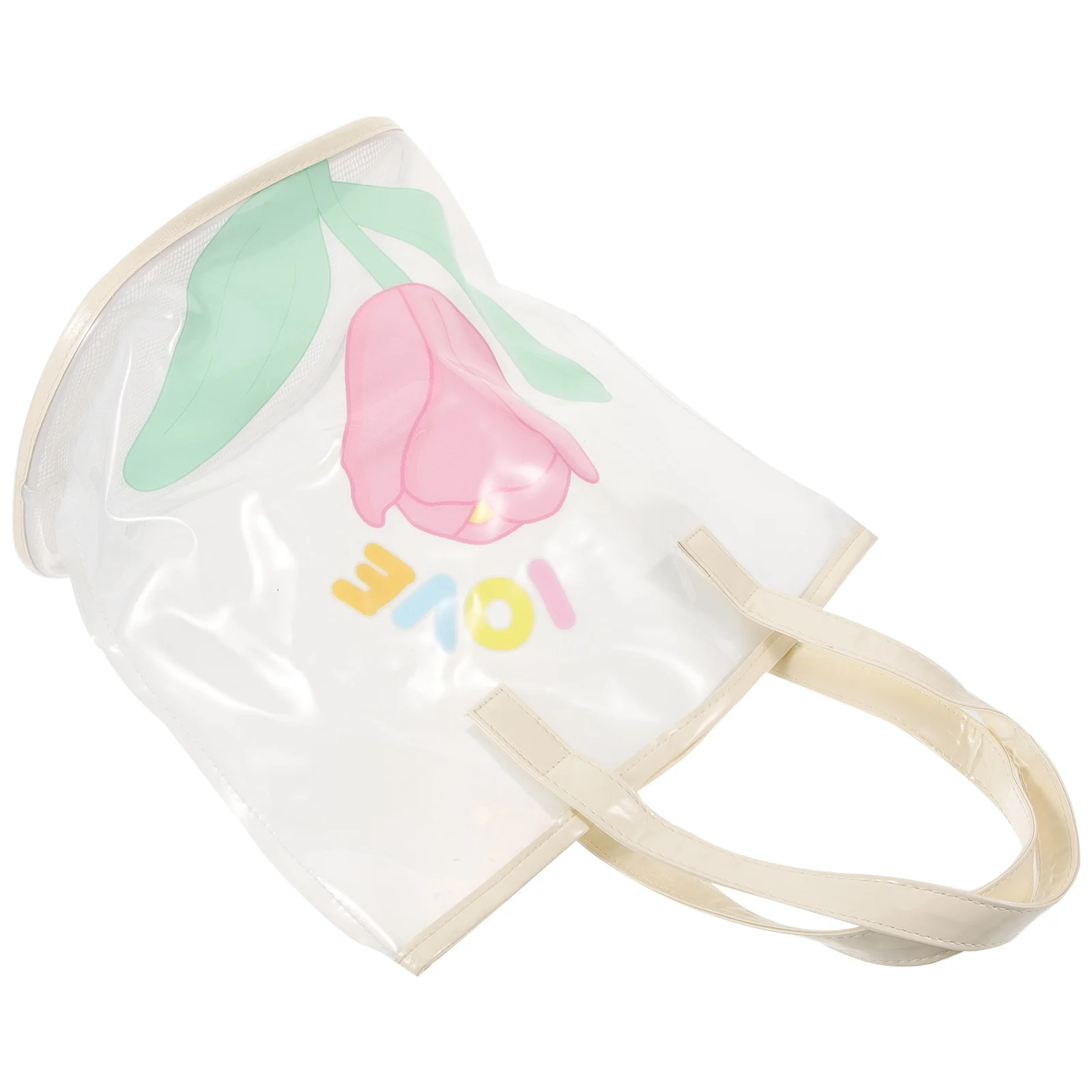 حقيبة شاطئ ذات سعة كبيرة محمولة من مادة PVC حقيبة تخزين منظم أدوات الزينة للسفر والصالة الرياضية والتخييم والاستخدام في الهواء الطلق #3