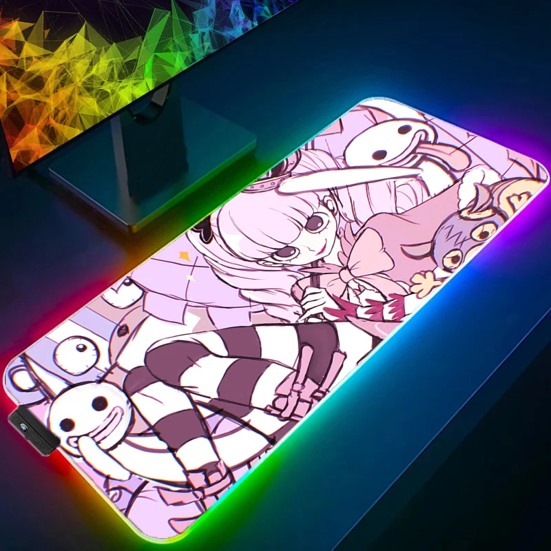 

One Piece Perona RGB Mouse Pad Gamer Gaming Accessories Varmilo Keyboard PC Computer Desk Mat Carpet game Backlight LED Mousepad