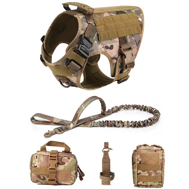 COOYOMOO Tactical Dog Harness and Leash Set 3