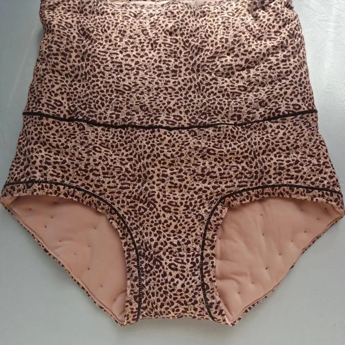 

Женские трусы ручной работы из смесового хлопка, теплые трусики с высокой талией, гладкие устойчивые толстые пышные мягкие трусики большого формы, пара трусов