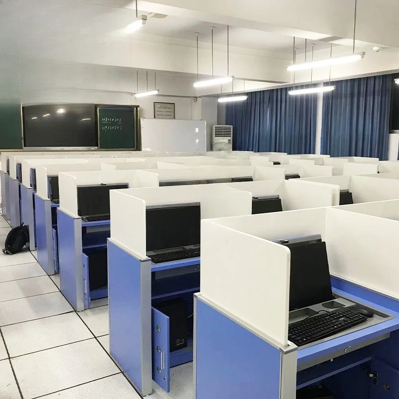 Desk Lifting Screen Table School Multimedia Classroom Computer Desk Computer Room Computer Room Examination Table Student Desk