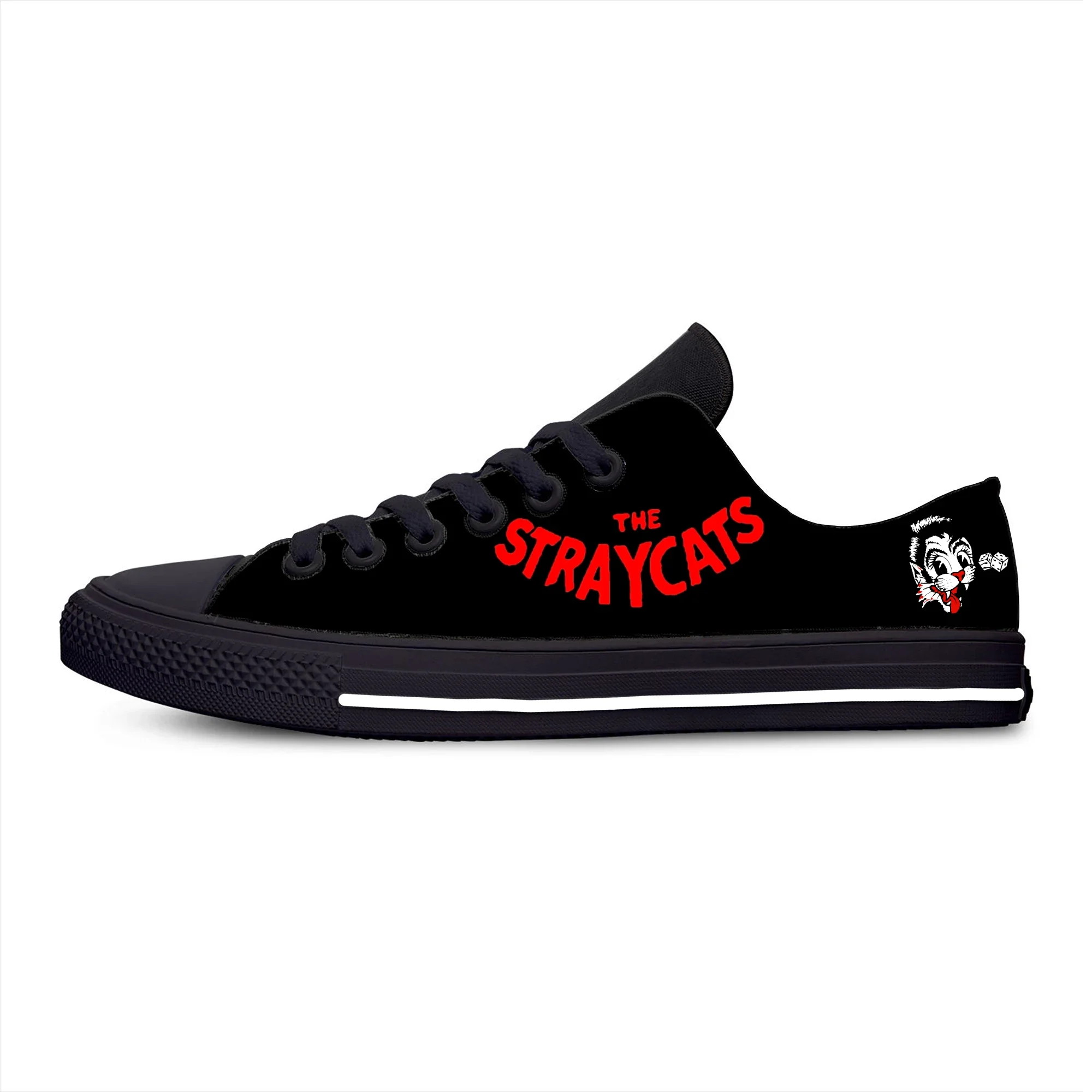 Summer Cats Rock Band Stray Music Hot Fashion Casual Shoes Low Top Breathable Sneakers Men Women Lightweight Latest Board Shoes