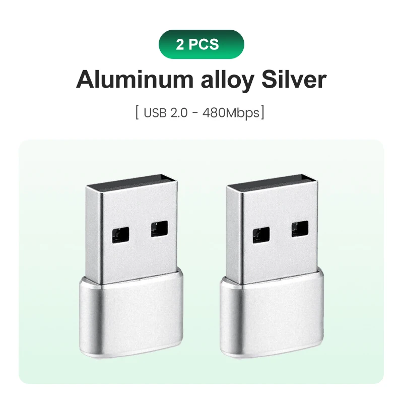 USB naar USB C-adapter voor iPhone 17 USB C Female naar USB Male Autolader Adapter Type C Converter voor Apple 16 voor Samsung Galaxy