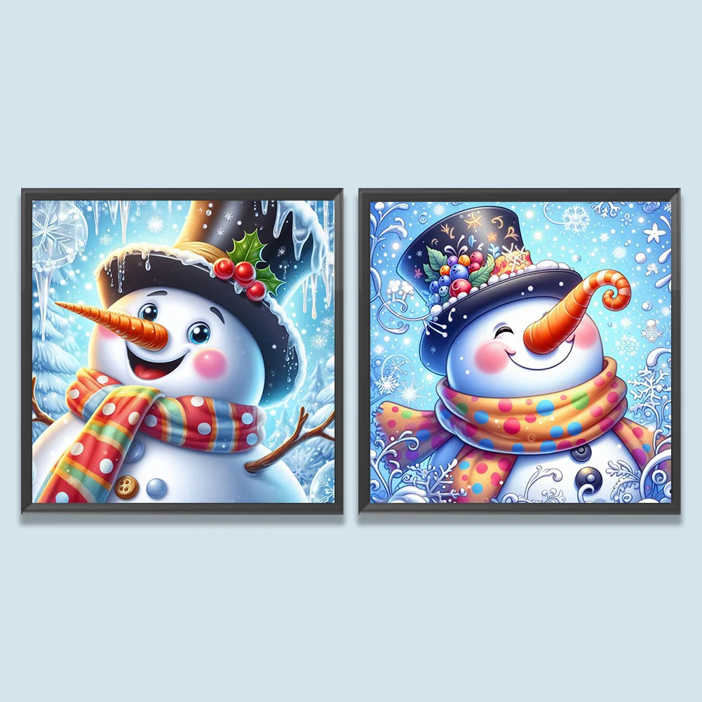 5D DIY Christmas Snowman Diamond Painting Decoration Diamond Art Canvases Complete Kit Xmas Full Square Drill Home Decor