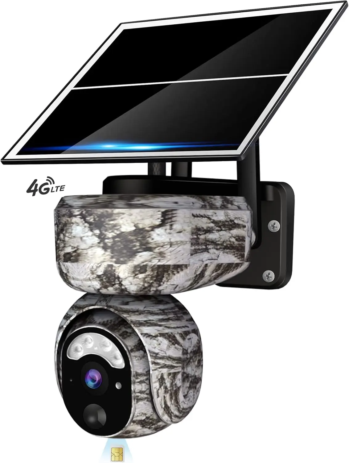 

Trail Camera with Night Vision Motion Activated Waterproof, IP66, 4G Solar Game Cameras, Wildlife Deer Camera