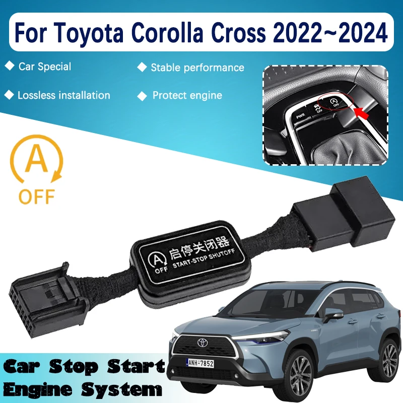 For Toyota Corolla Cross 2022 2024 Car Automatic Stop Start Engine System Off Device Control Sensor Plug Cable Auto Accessories