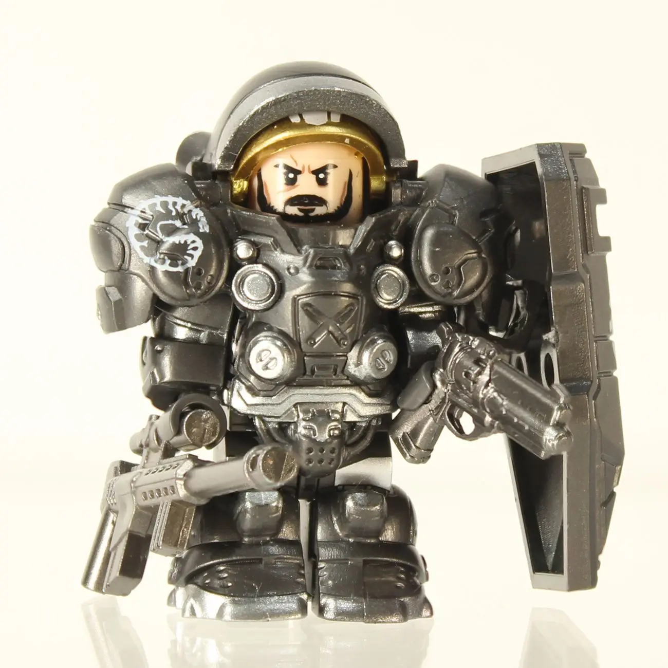 الأكثر مبيعا ثبت! StarCraft Heavy Armor Marine - مجسم صغير للتجميع الكامل، يجب اقتناؤه لبناء Wild Star MOC #5