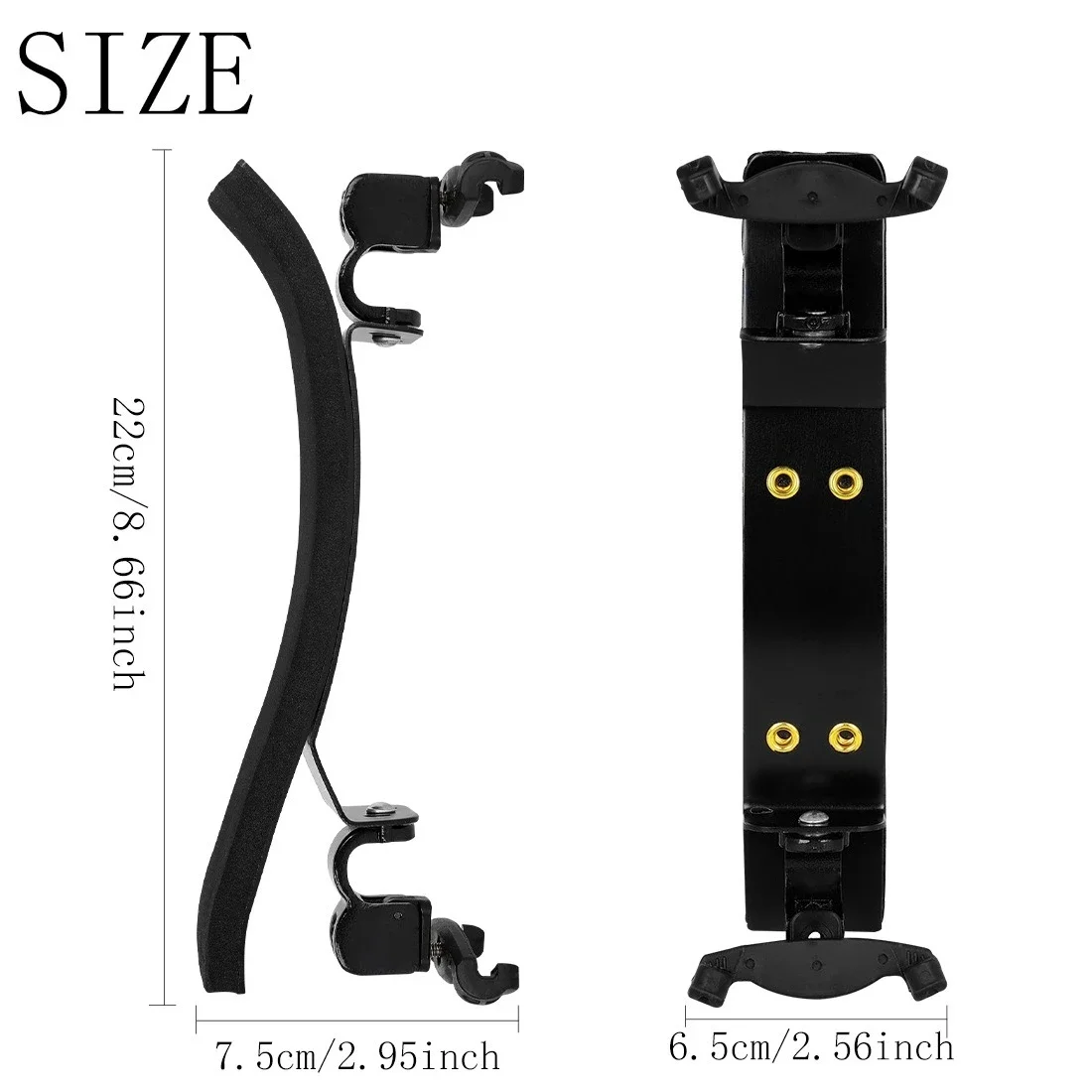 4/4 Violin Shoulder Rest Strings & Mute Set Violin Accessories Kit Replacement Parts Combo