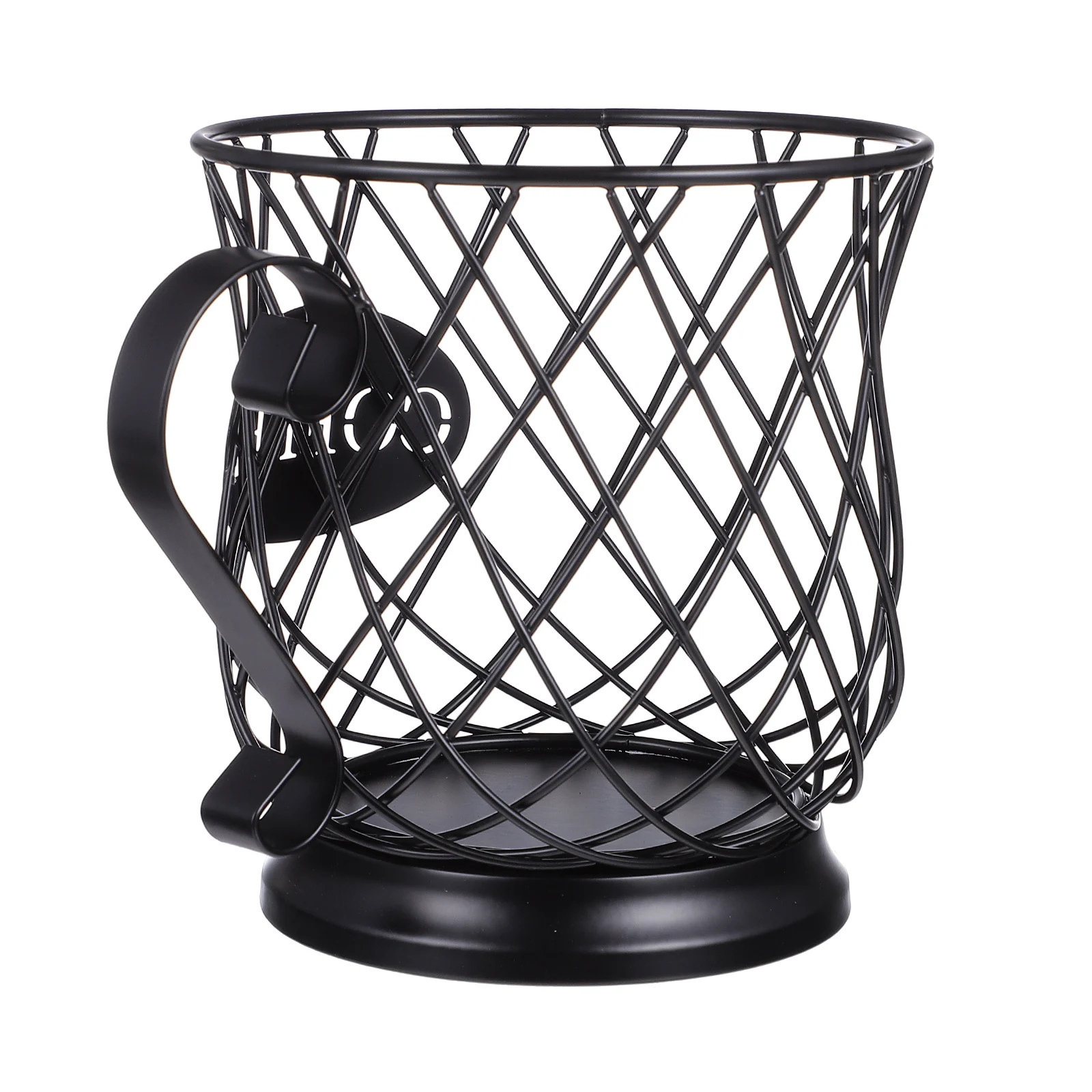 

Metal Coffee Cup Storage Basket Black Large Capacity Coffee Storage Holder Home ganizer Fruit Container