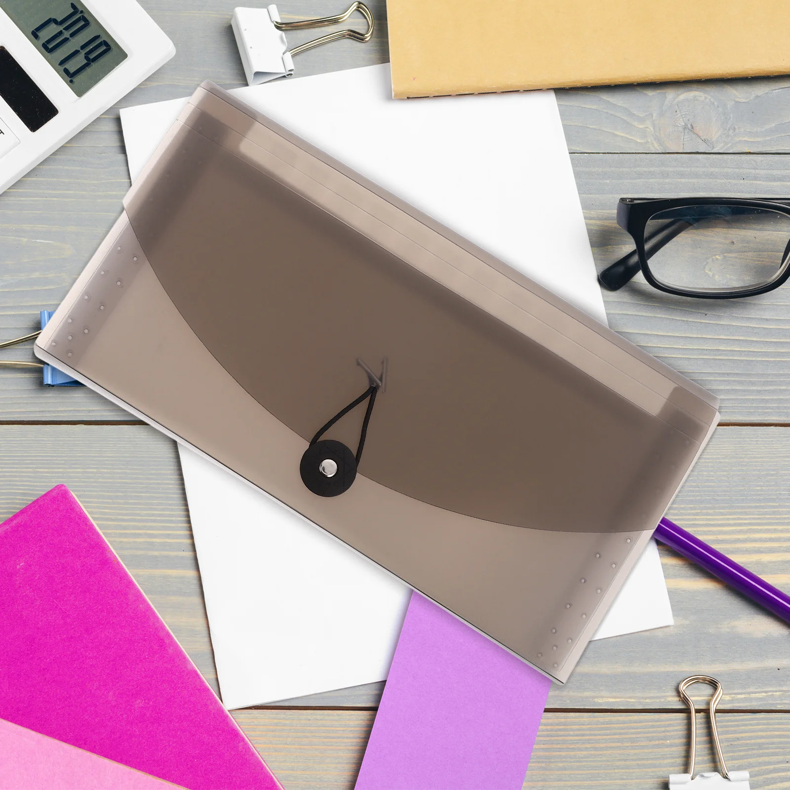 Organizzatore di file per fisarmonica a 13 tasche, porta ricevute, porta documenti, portafoglio, ufficio, casa, scuola, materiale PP espandibile